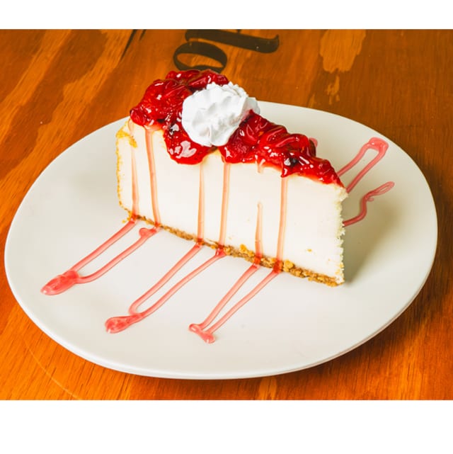 Strawberries & Cream Cheesecake.