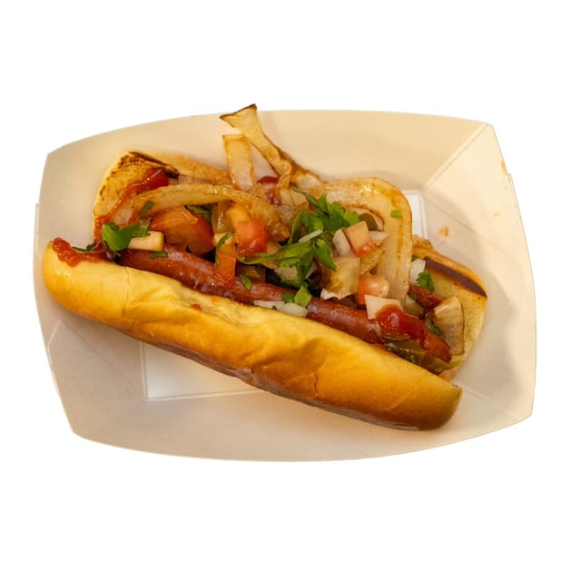 1 Mexican Hotdog (No Fries).