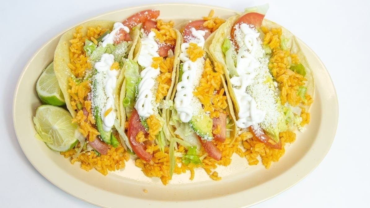 Vegetarían Tacos.