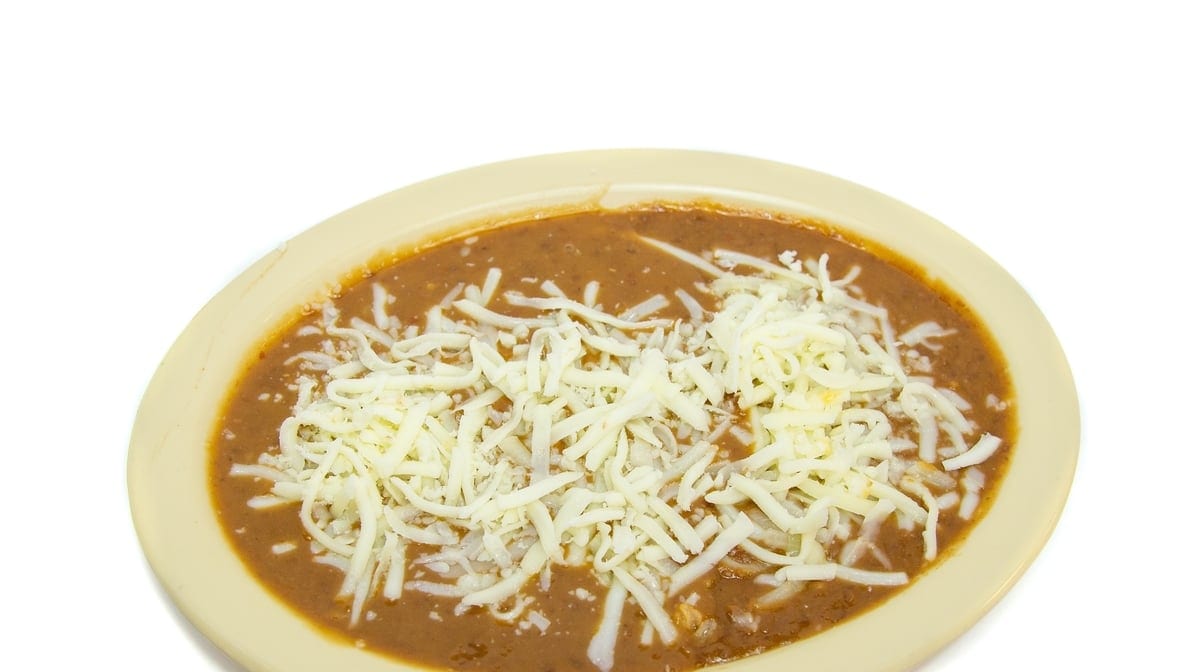 Refried Beans with Cheese.