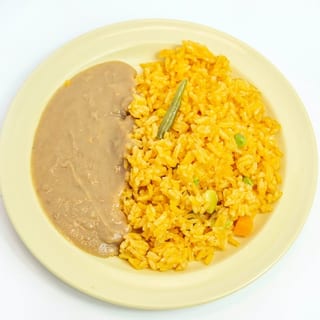 Rice and Refried Beans