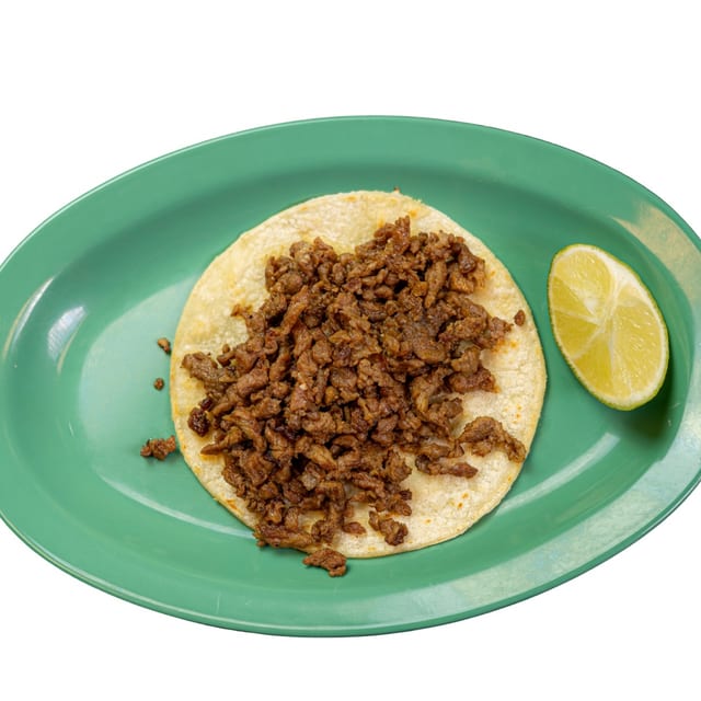 Taco w/ meat only.