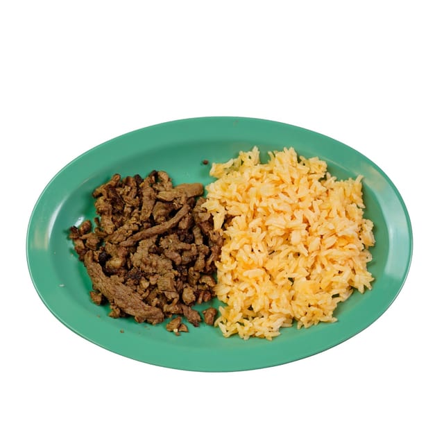 Rice And Meat.