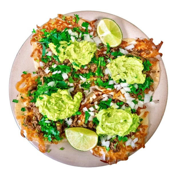 Quesa Flour Tacos.