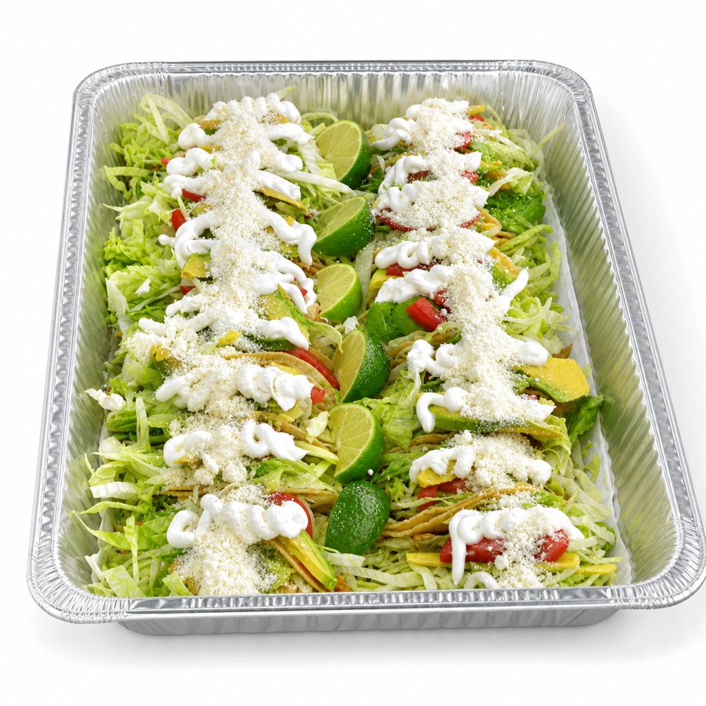25 Tacos de Pollo Tray.