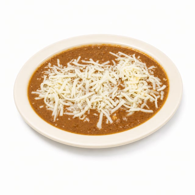 Refried Beans with Cheese.