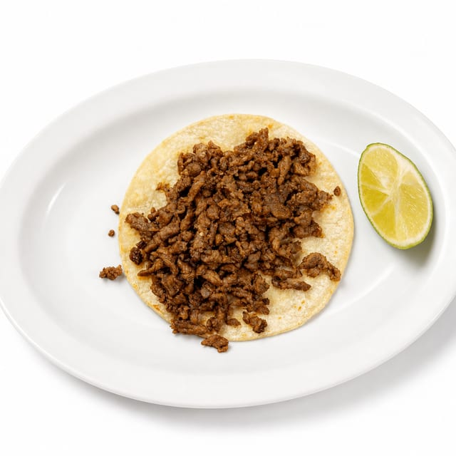 Taco w/ meat only.