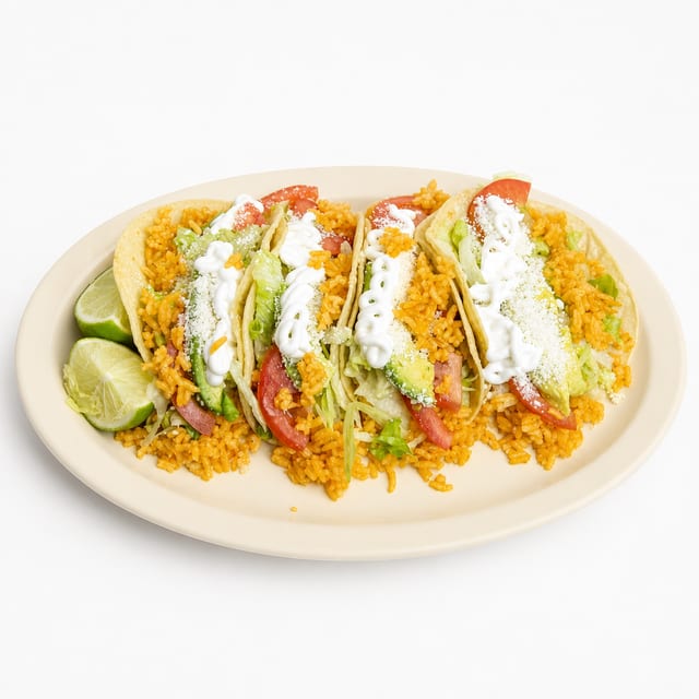 Vegetarían Tacos.