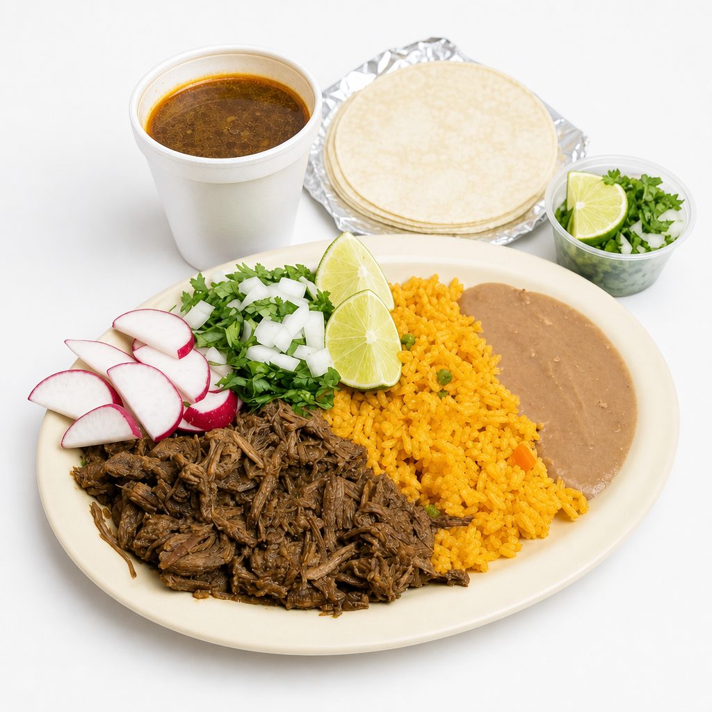Platillo De Barbacoa Con Consome.