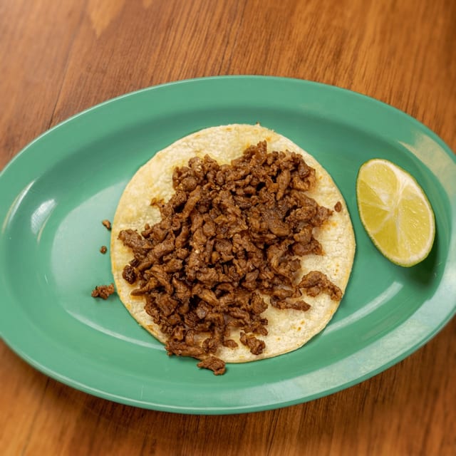 2 Tacos w/ meat only.