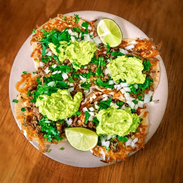 Quesa Flour Tacos.