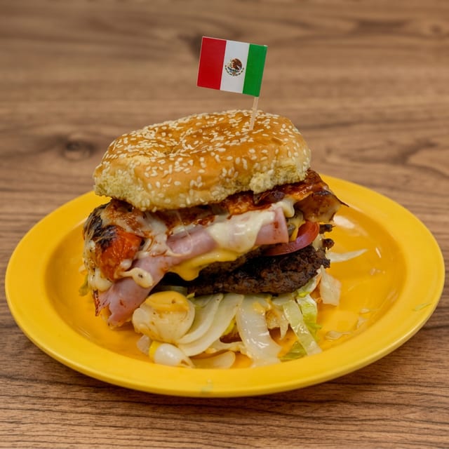 Hamburguesa Mexicana.