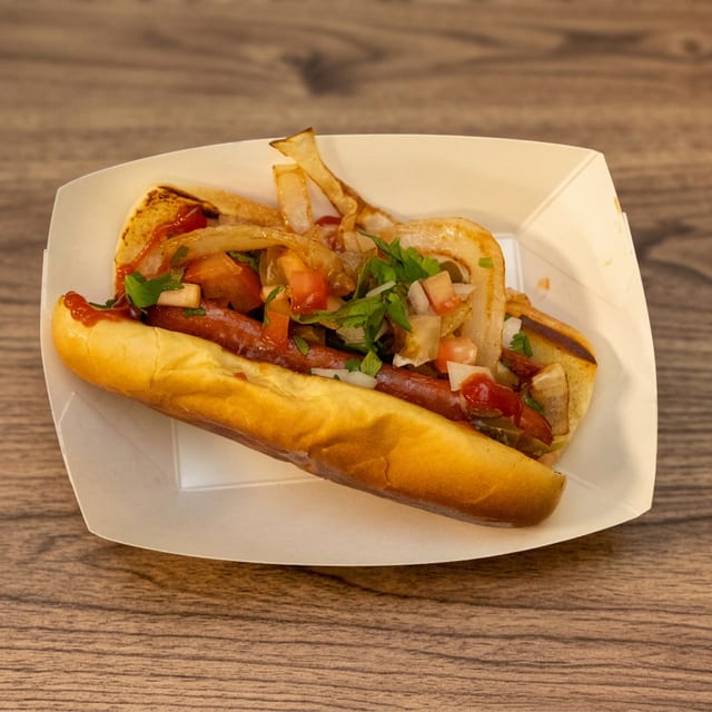 1 Mexican Hotdog (No Fries).