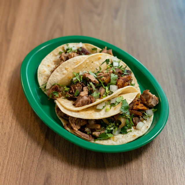 Tacos de Pastor (3 tacos) PROMO.